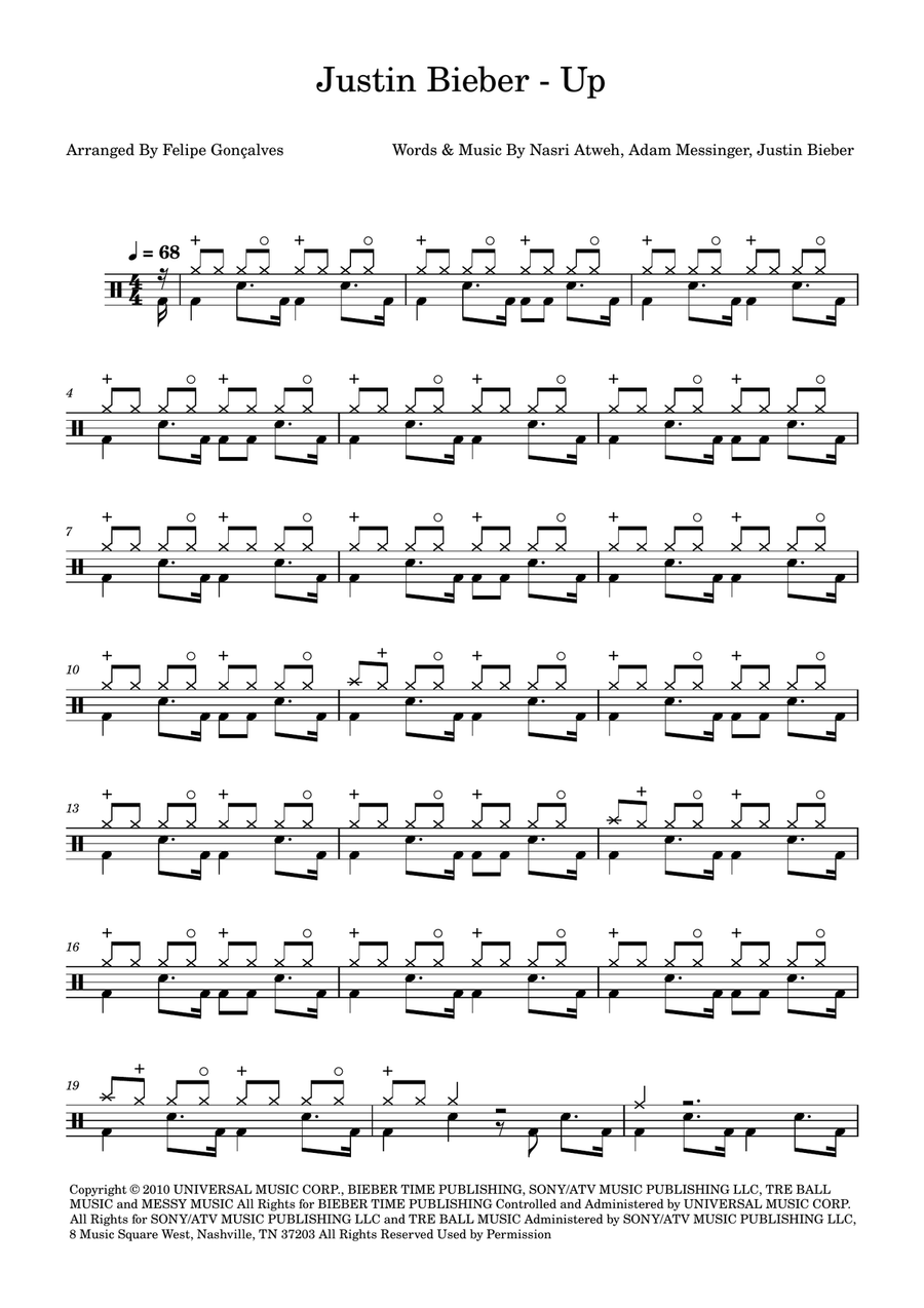 Up Up Drum Set scores gallery preview page 1