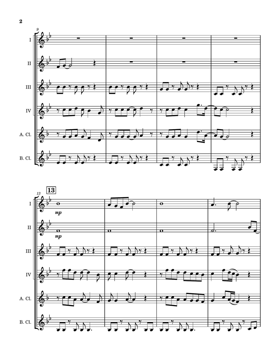 You'll Be In My Heart You'll Be In My Heart Clarinet Quintet scores gallery preview page 3
