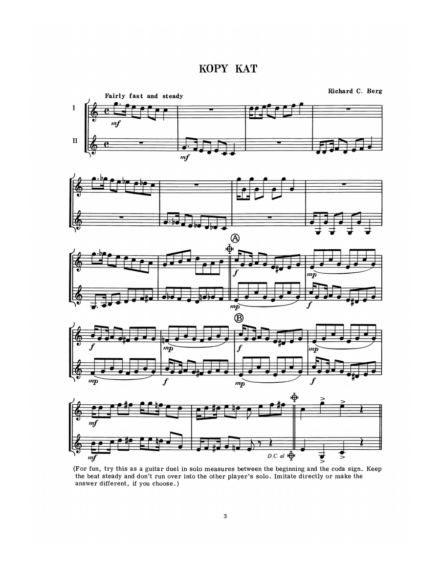 Duets for Frets Duets for Frets Guitar Ensemble scores gallery preview page 4