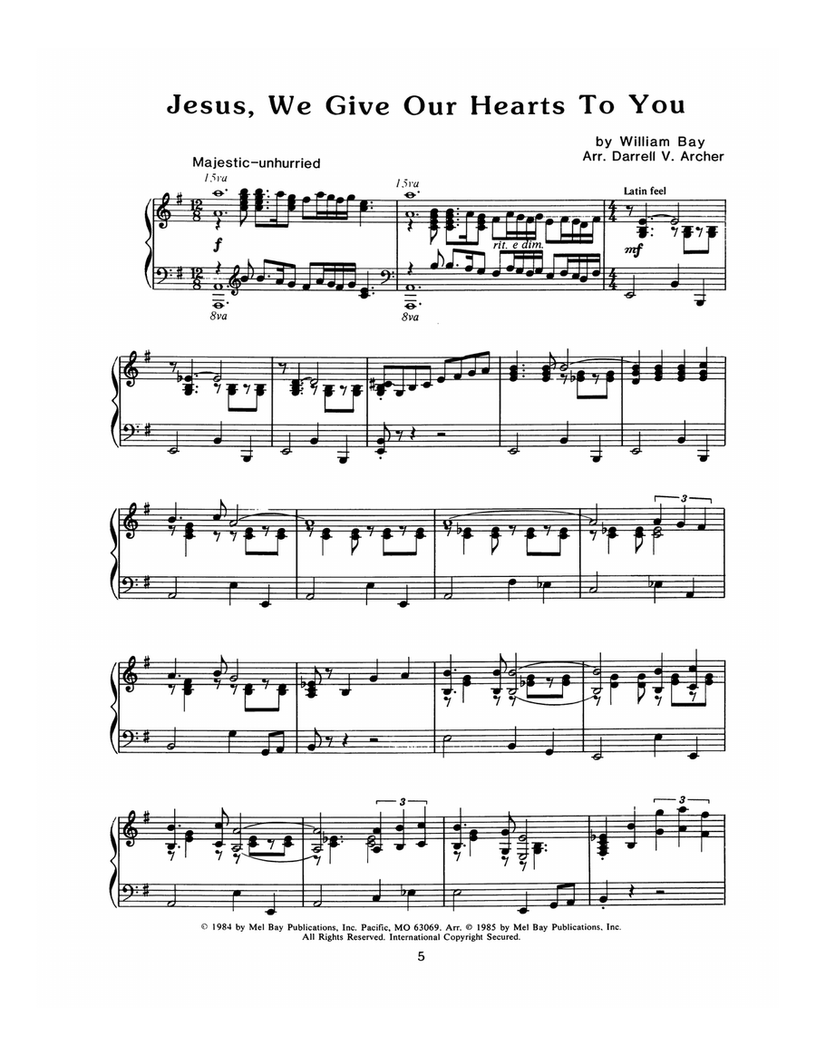 Piano Worship Piano Worship Piano Solo scores gallery preview page 6