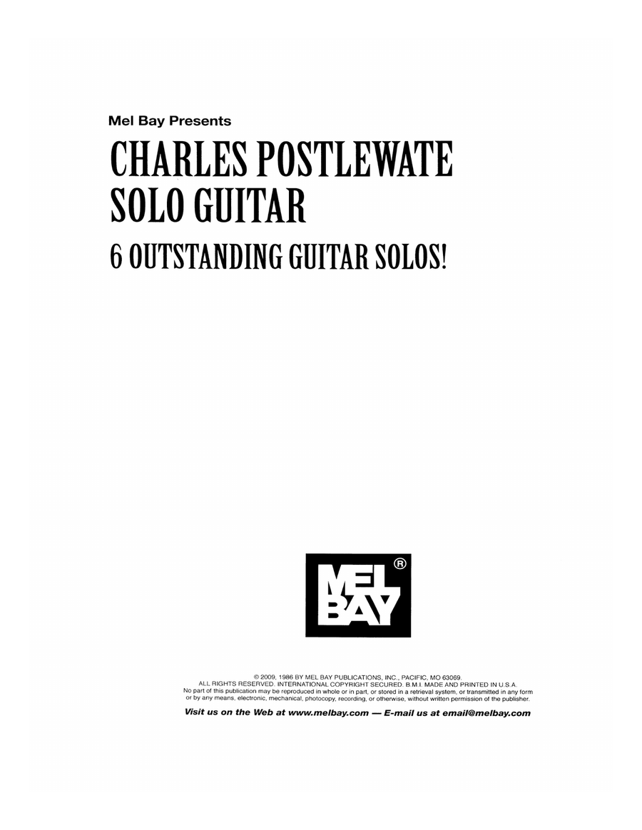 Charles Postlewate - Solo Guitar Acoustic Guitar scores gallery preview page 2