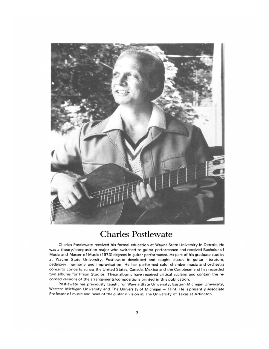 Charles Postlewate - Solo Guitar Acoustic Guitar scores gallery preview page 4