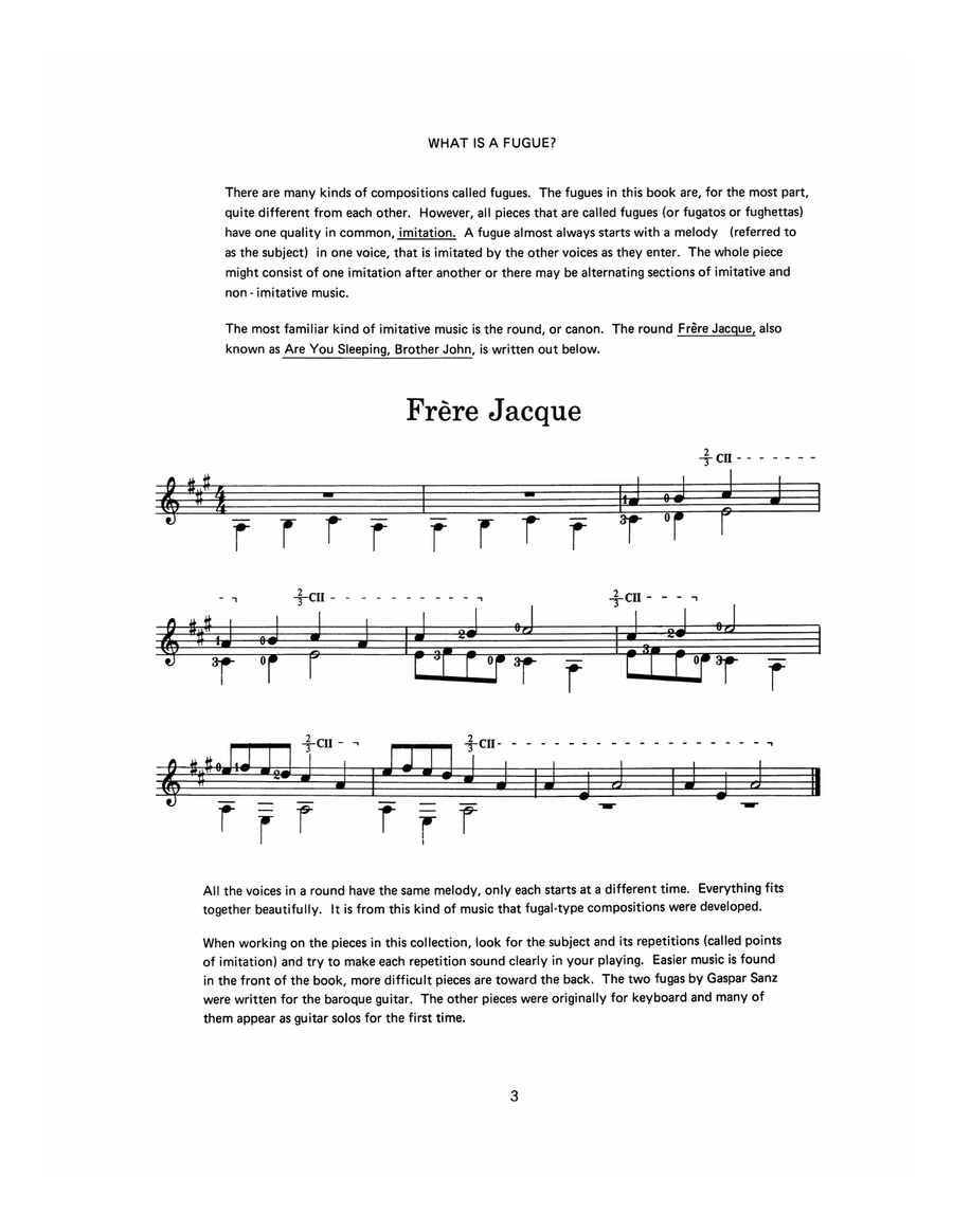 Fugues for the Classical Guitar Acoustic Guitar scores gallery preview page 4