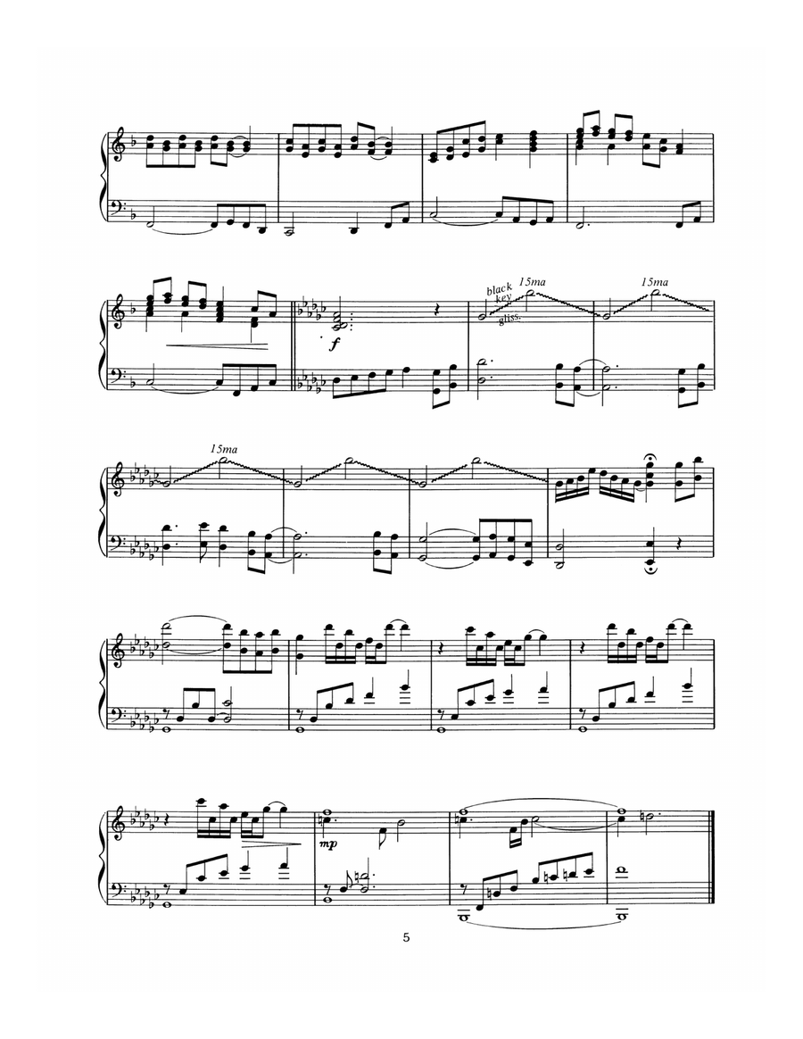 Solo Piano Solo Piano Piano Solo scores gallery preview page 6