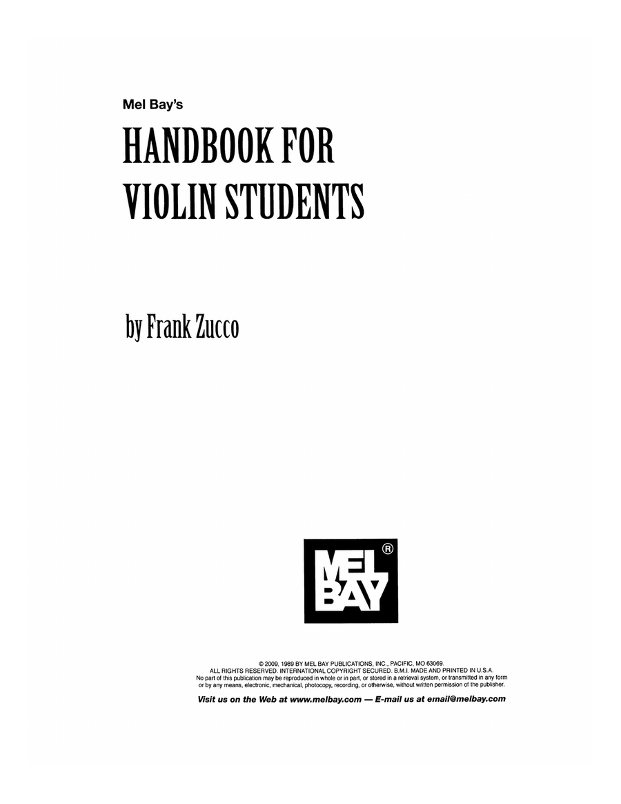 Handbook for Violin Students Violin scores gallery preview page 2