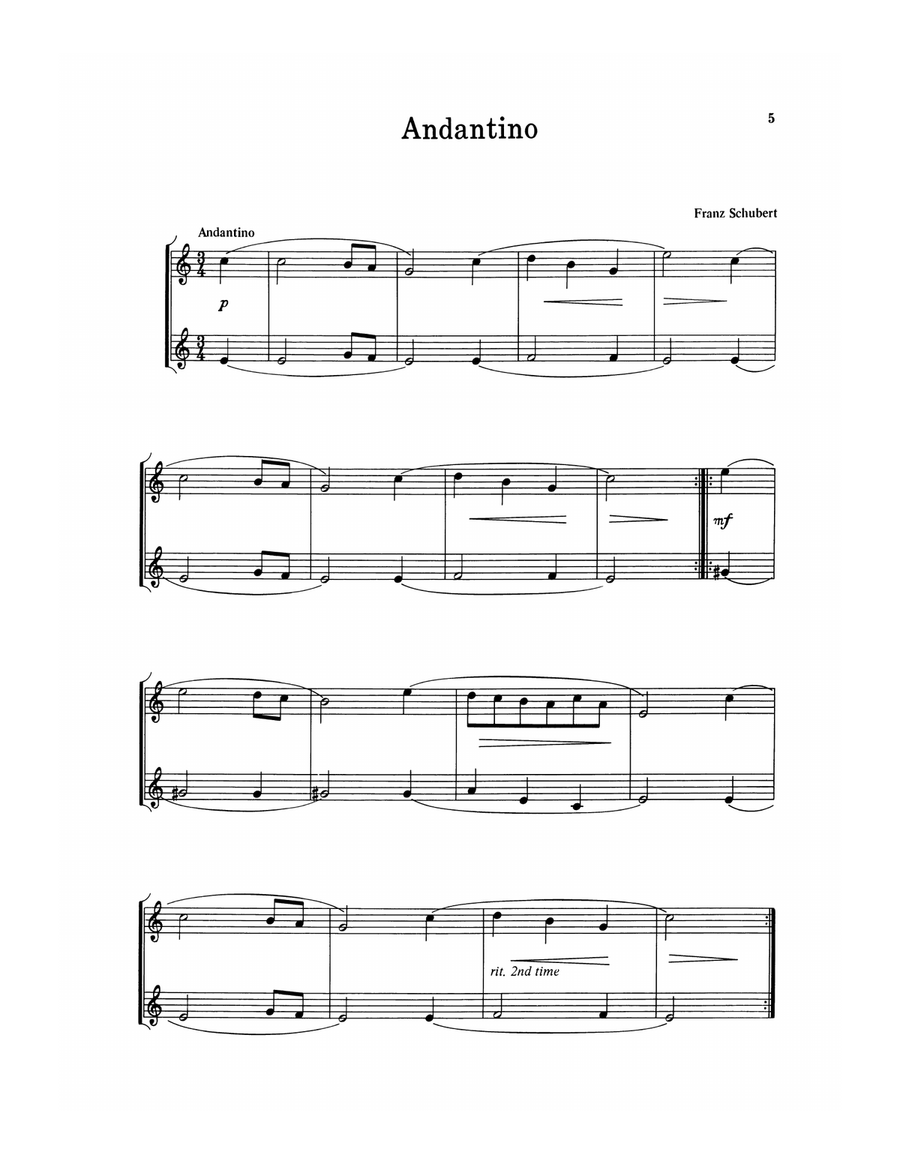 Duets For Festival and Fun - B Flat Instruments Edition Trumpet scores gallery preview page 6