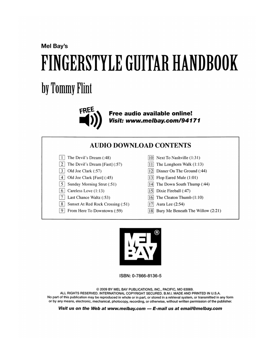 Fingerstyle Guitar Handbook Acoustic Guitar scores gallery preview page 2