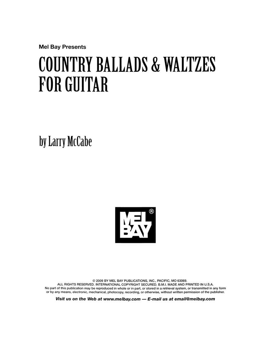 Country Ballads & Waltzes for Guitar Acoustic Guitar scores gallery preview page 2