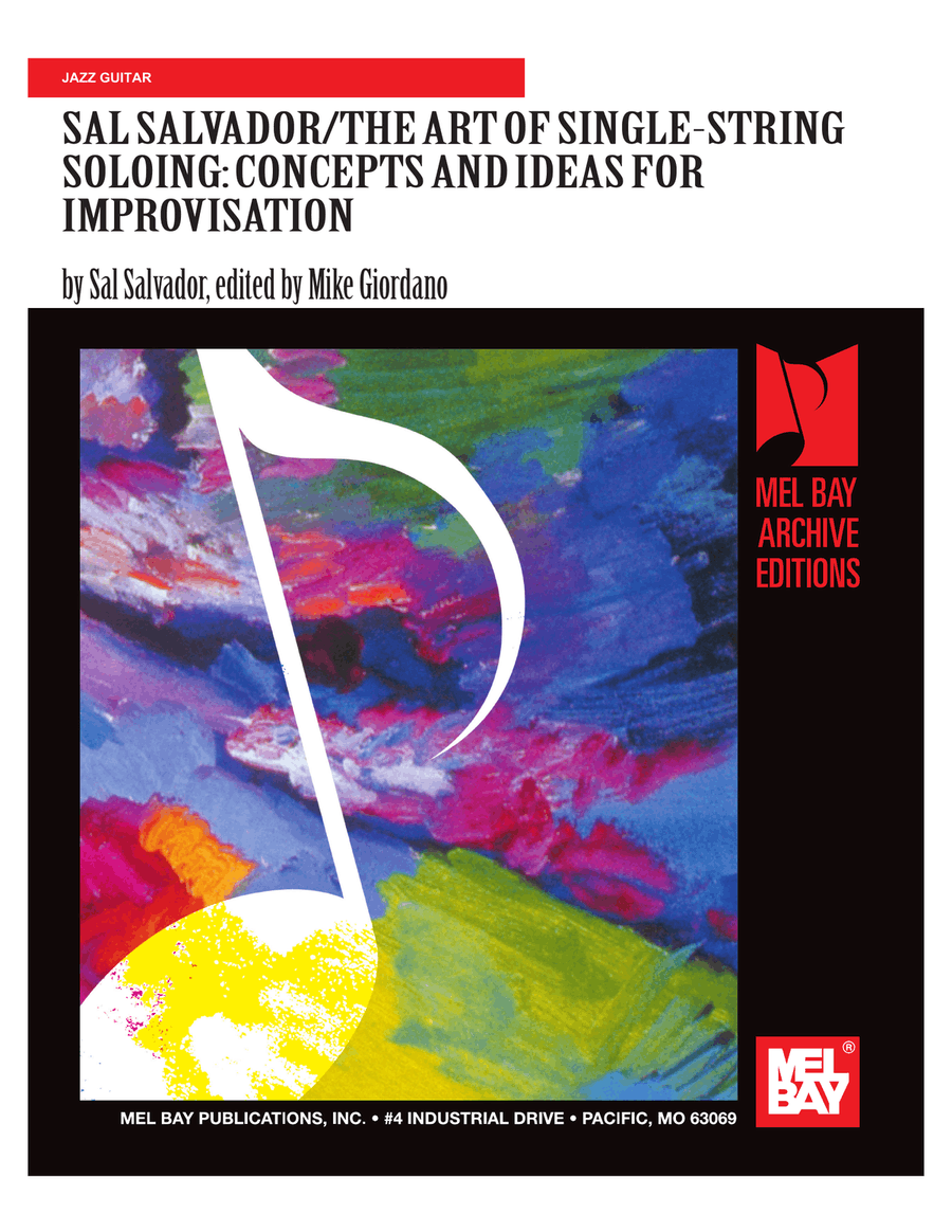 Sal Salvador - Art of Single-String Soloing Electric Guitar scores gallery preview page 1