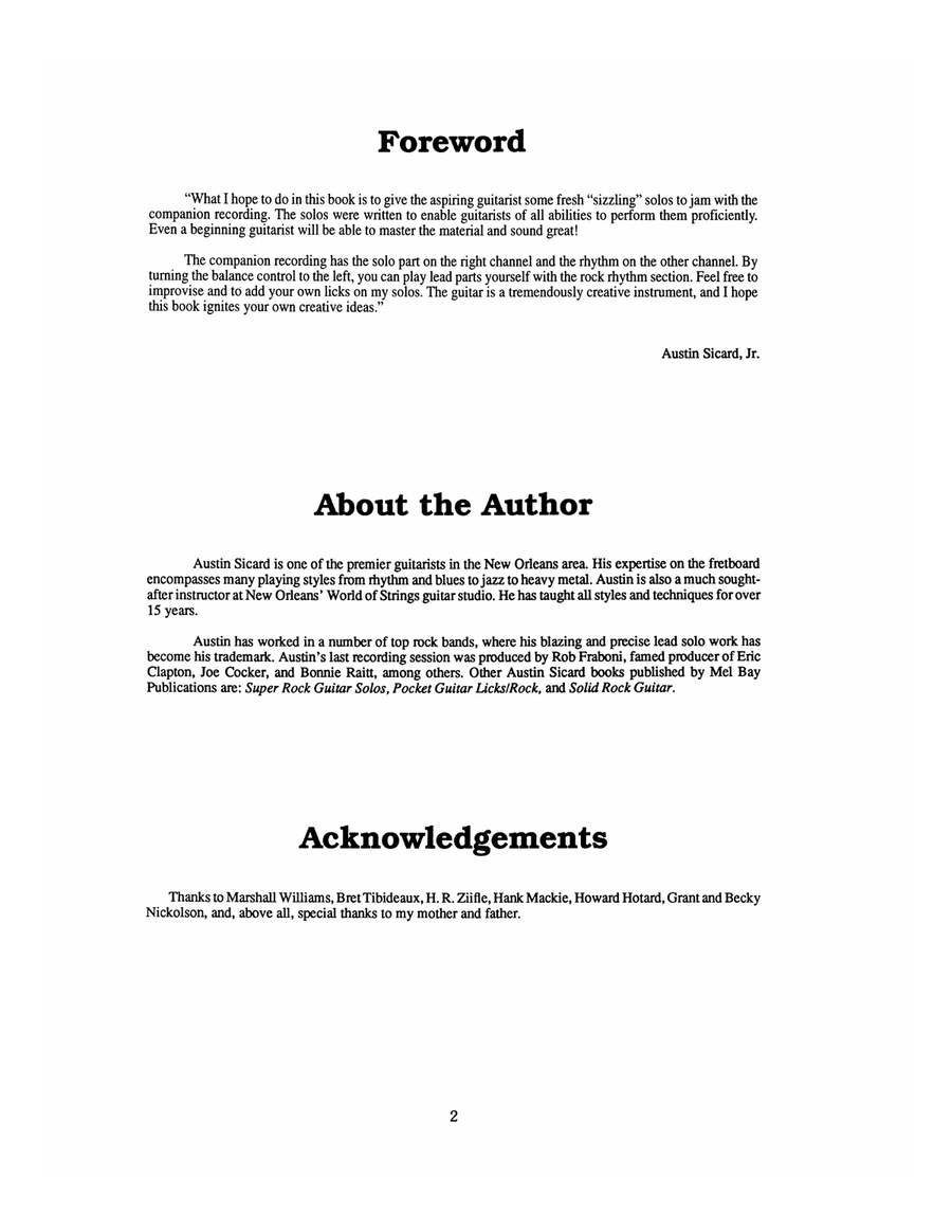 Learning Rock Lead Guitar Electric Guitar scores gallery preview page 3