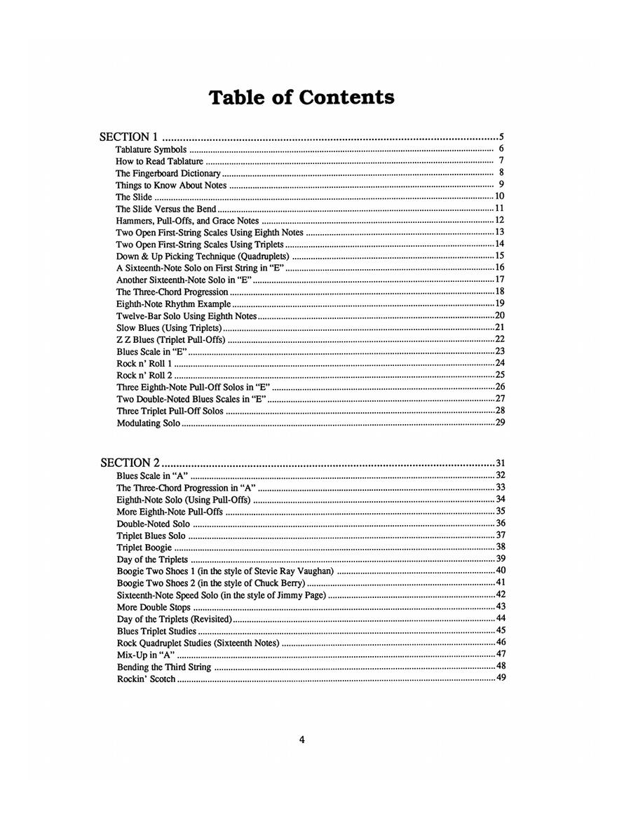 Learning Rock Lead Guitar Electric Guitar scores gallery preview page 5
