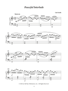 Peaceful Music for Piano Solo Piano Solo scores gallery preview page 5
