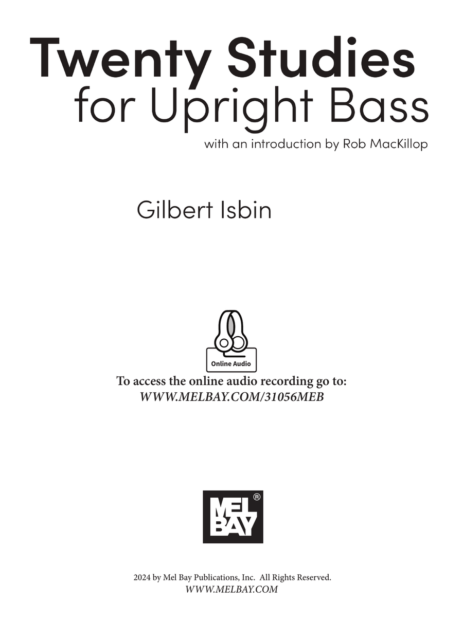 Twenty Studies for Upright Bass Double Bass scores gallery preview page 2