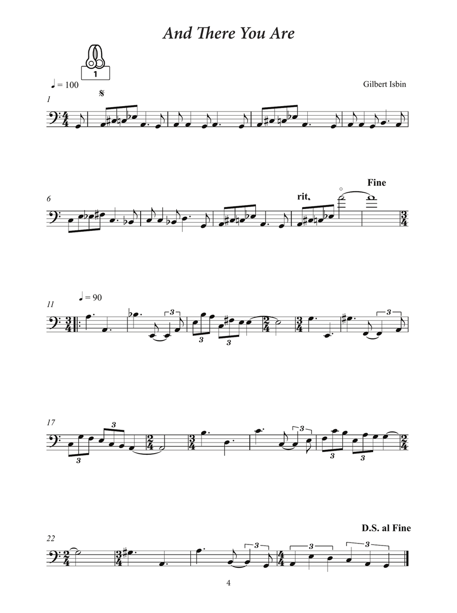 Twenty Studies for Upright Bass Double Bass scores gallery preview page 5