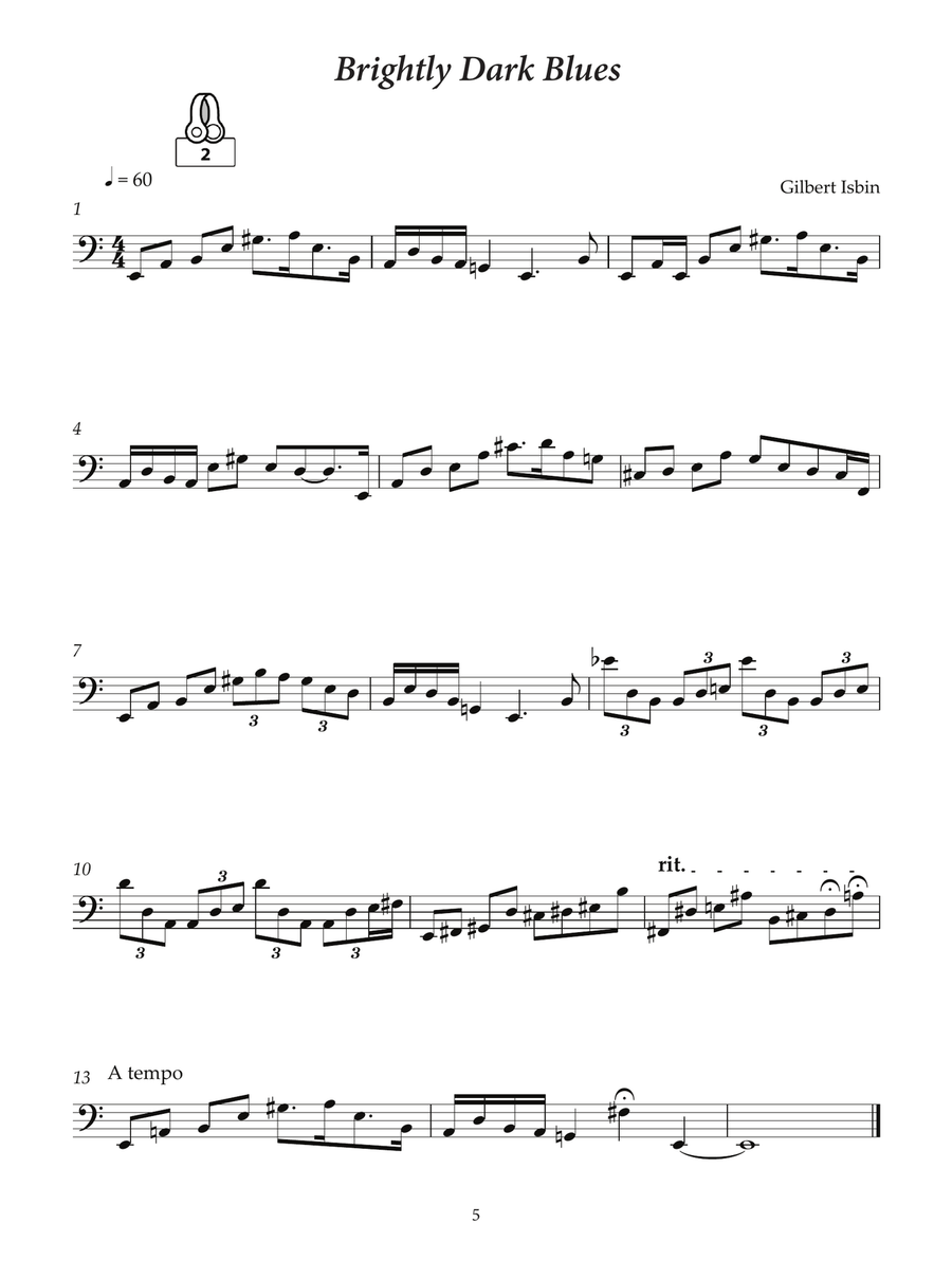 Twenty Studies for Upright Bass Double Bass scores gallery preview page 6