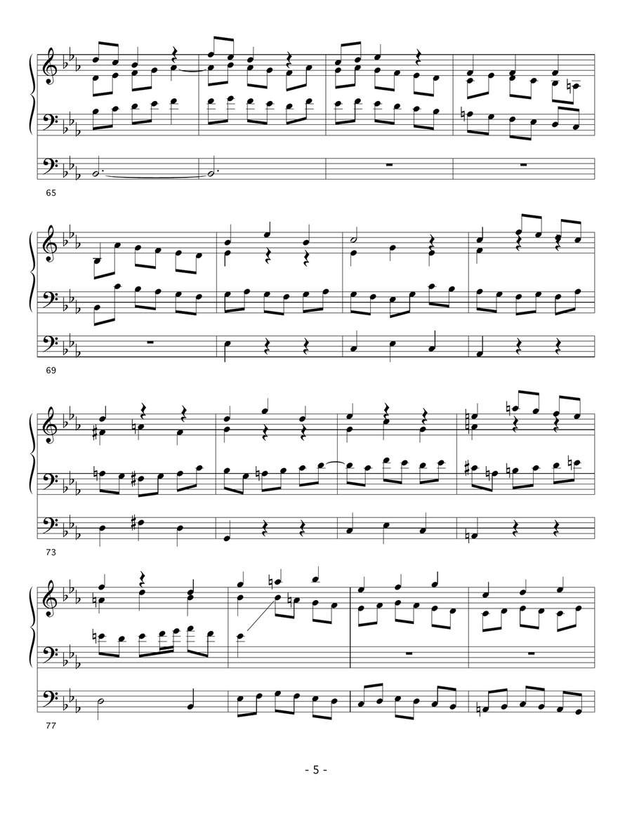 Prelude and Fugue Prelude and Fugue Organ Solo scores gallery preview page 5