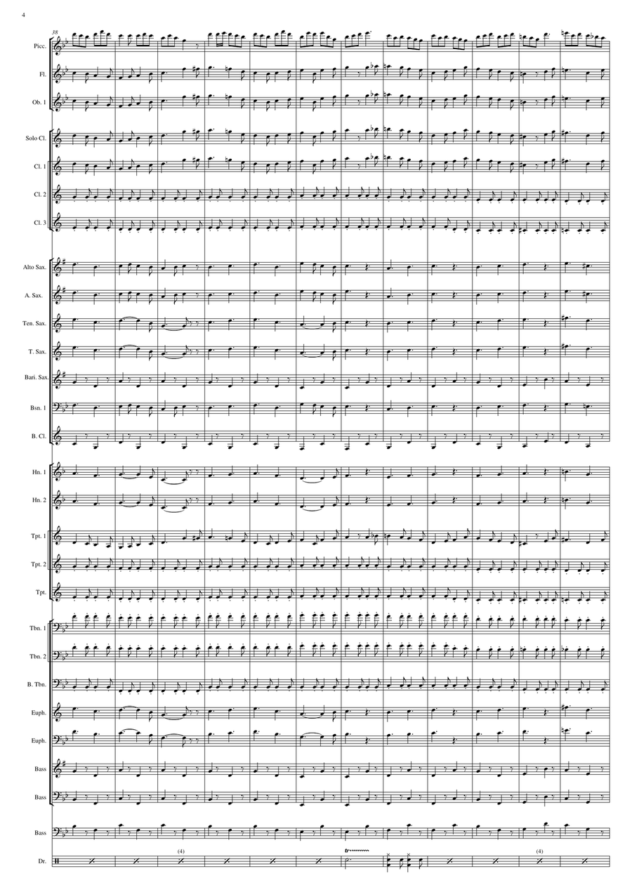 Mamucian in mare Mamucian in mare Concert Band scores gallery preview page 4