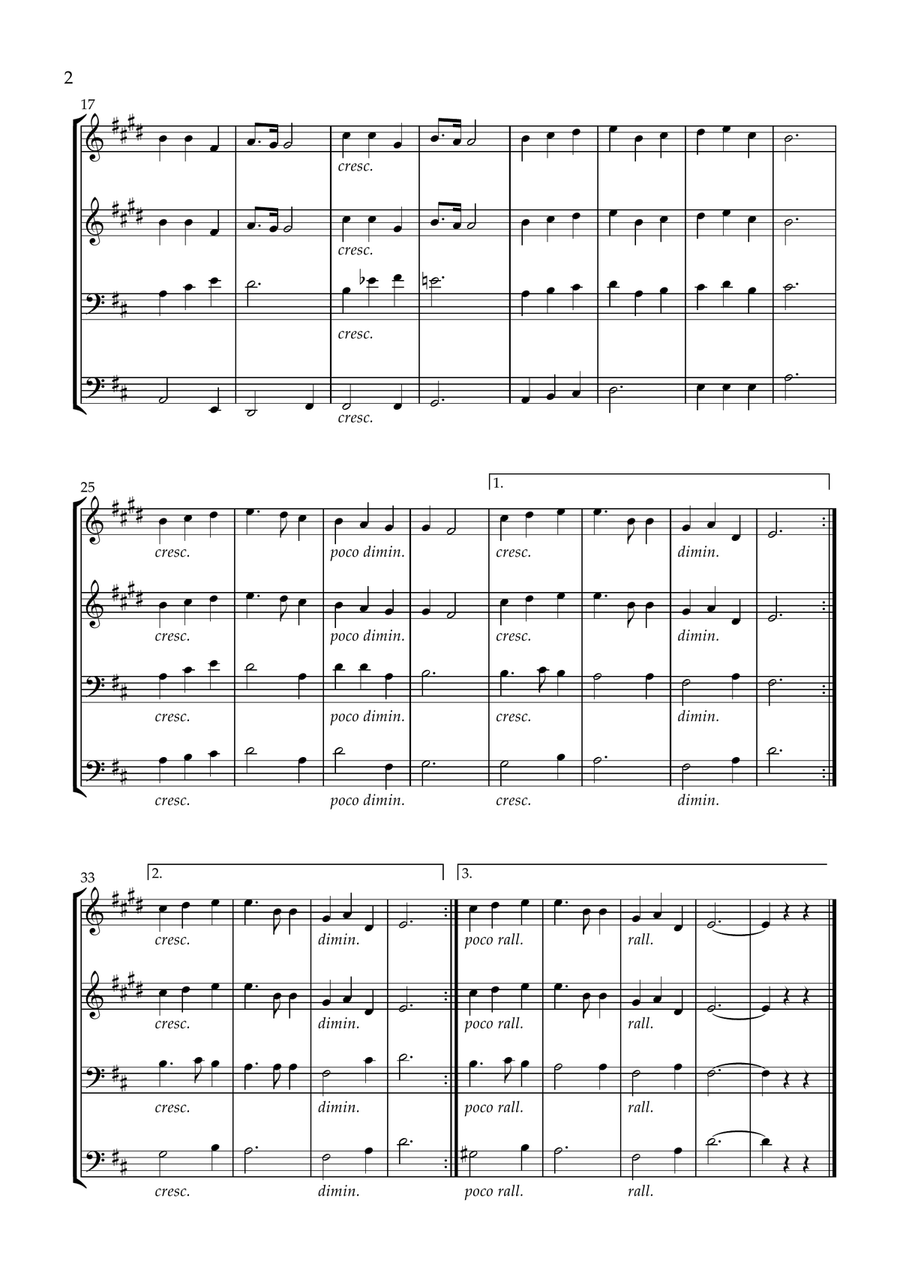 Great Is Thy Faithfulness Brass Quartet scores gallery preview page 2