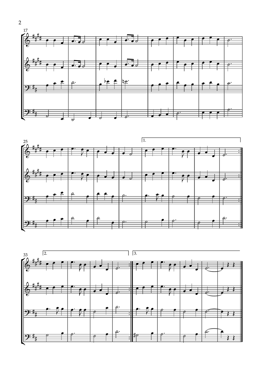 Great Is Thy Faithfulness Brass Quartet scores gallery preview page 2