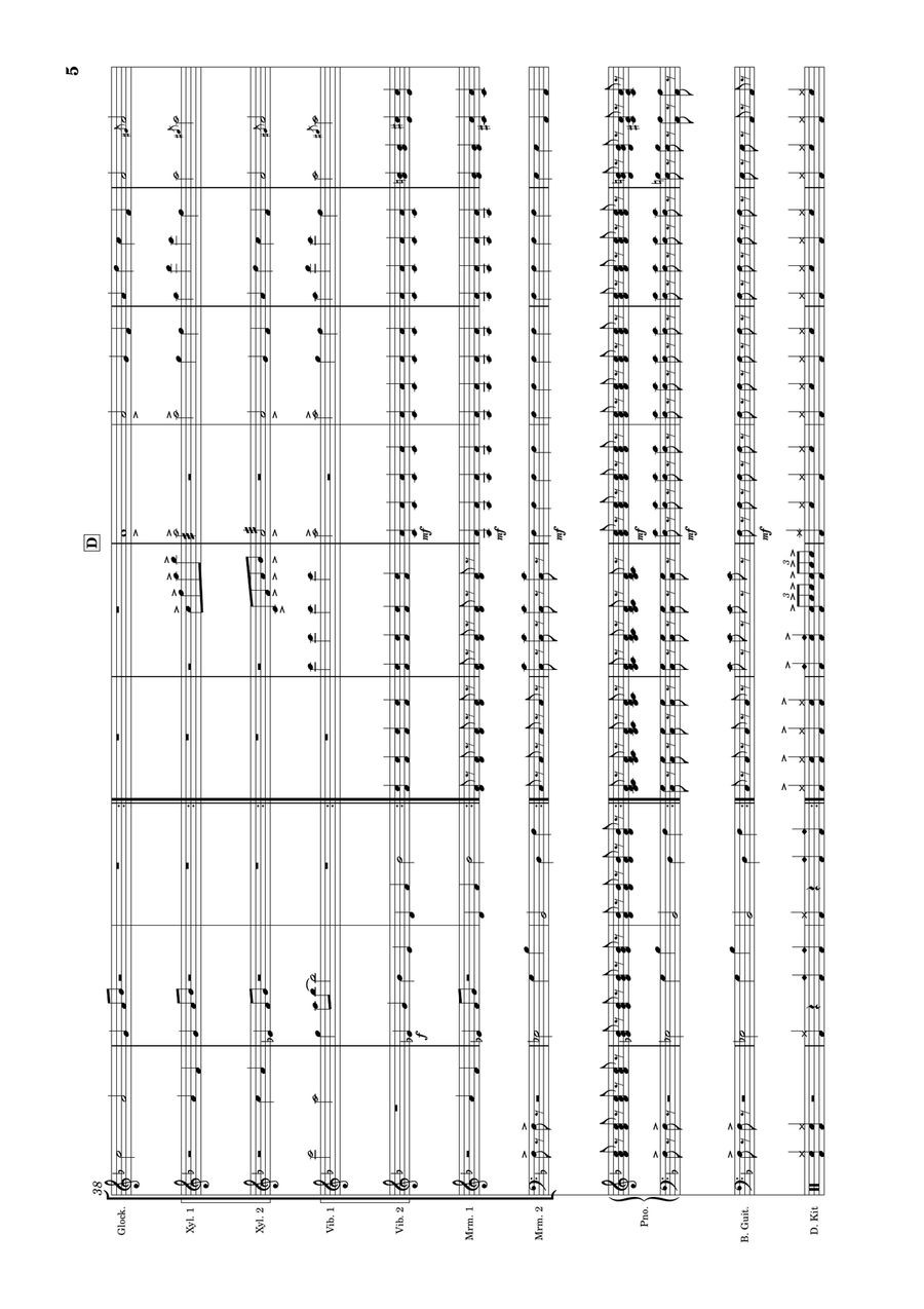 Mr. Blue Sky Mr. Blue Sky Percussion Ensemble scores gallery preview page 5