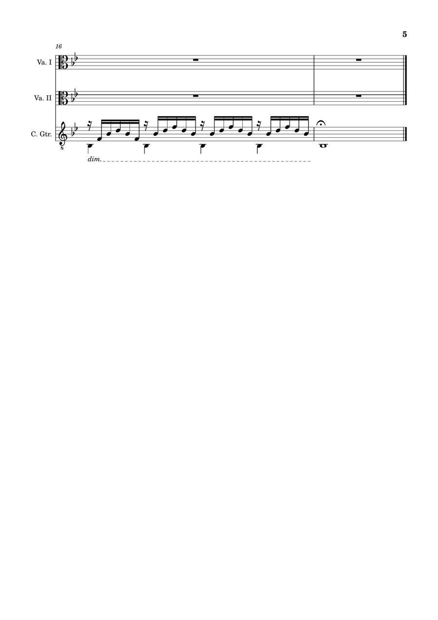 Ave Maria by F. Schubert – Viola Duet and Guitar. Score and Parts String Duet scores gallery preview page 5