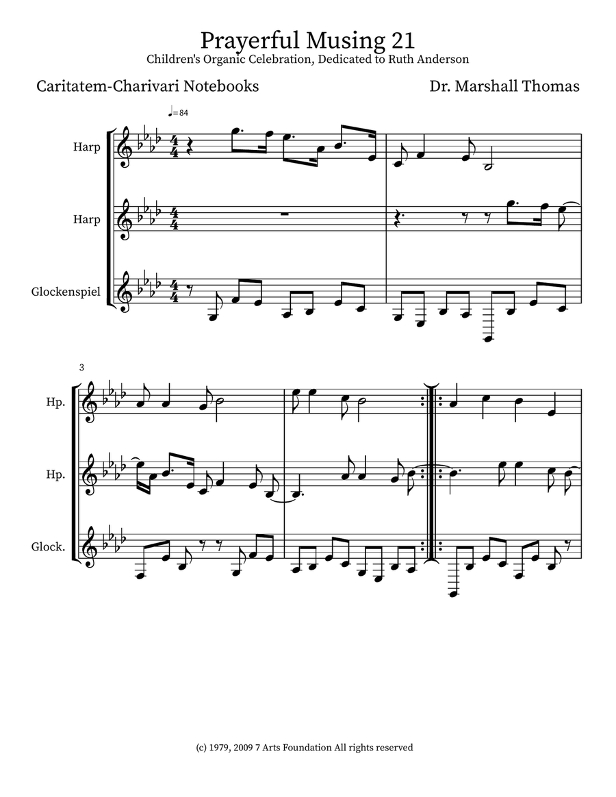 Prayerful Musing 21 Prayerful Musing 21 Small Ensemble scores gallery preview page 1