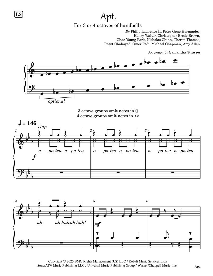 Apt. - Score Only Large Ensemble scores gallery preview page 1