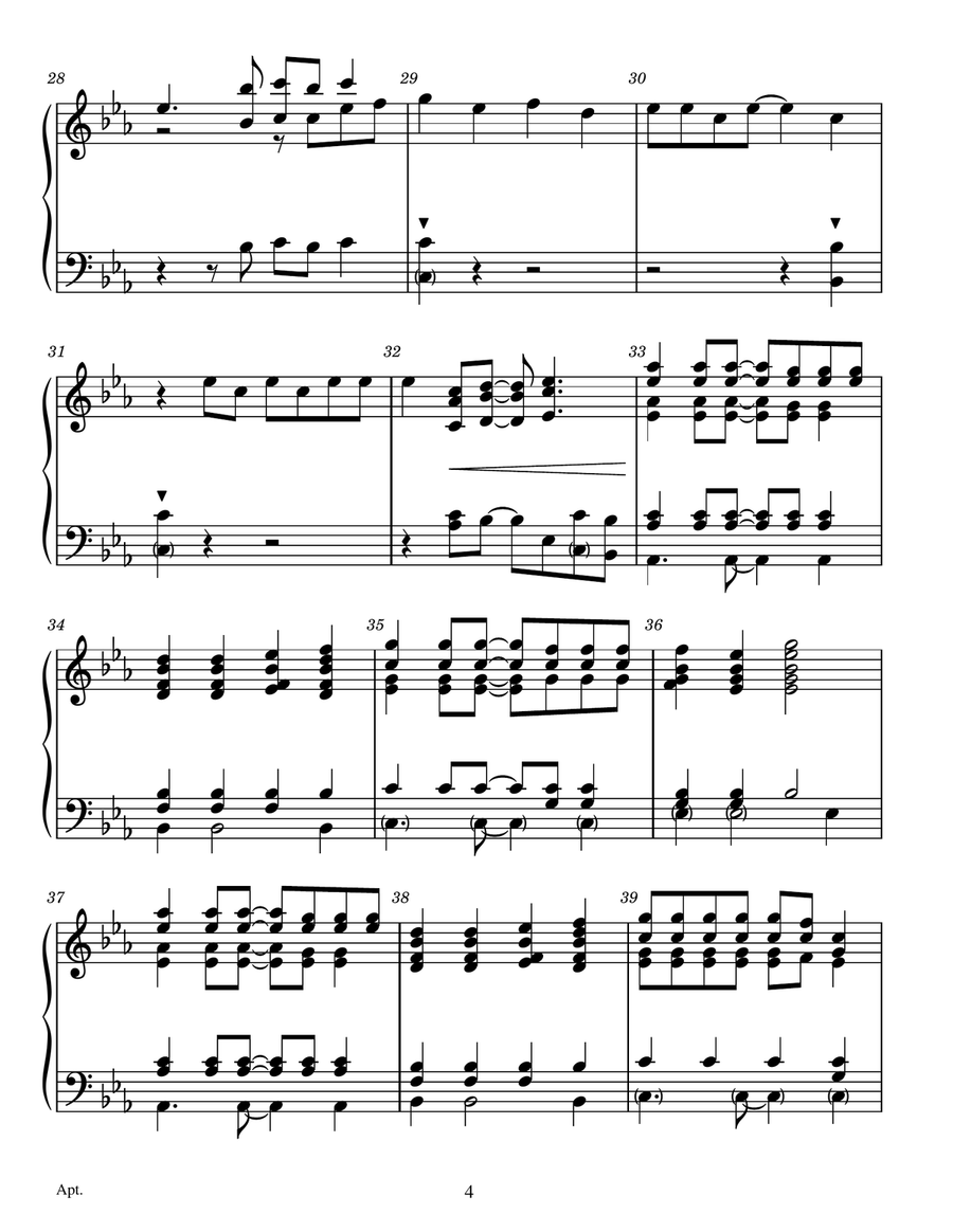 Apt. - Score Only Large Ensemble scores gallery preview page 4