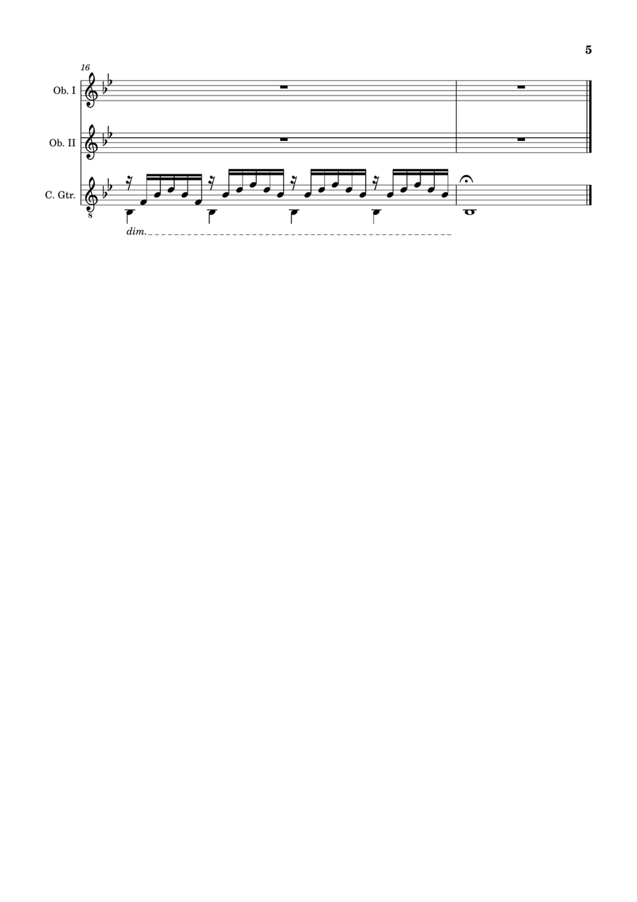 Ave Maria by F. Schubert – Oboe Duet and Guitar. Score and Parts Small Ensemble scores gallery preview page 5