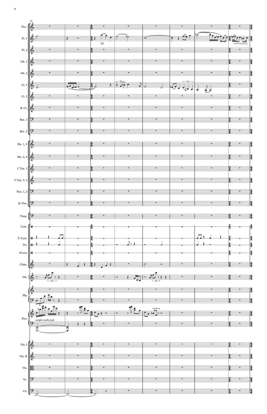 Symphony no. 3 - Score Only Full Orchestra scores gallery preview page 3