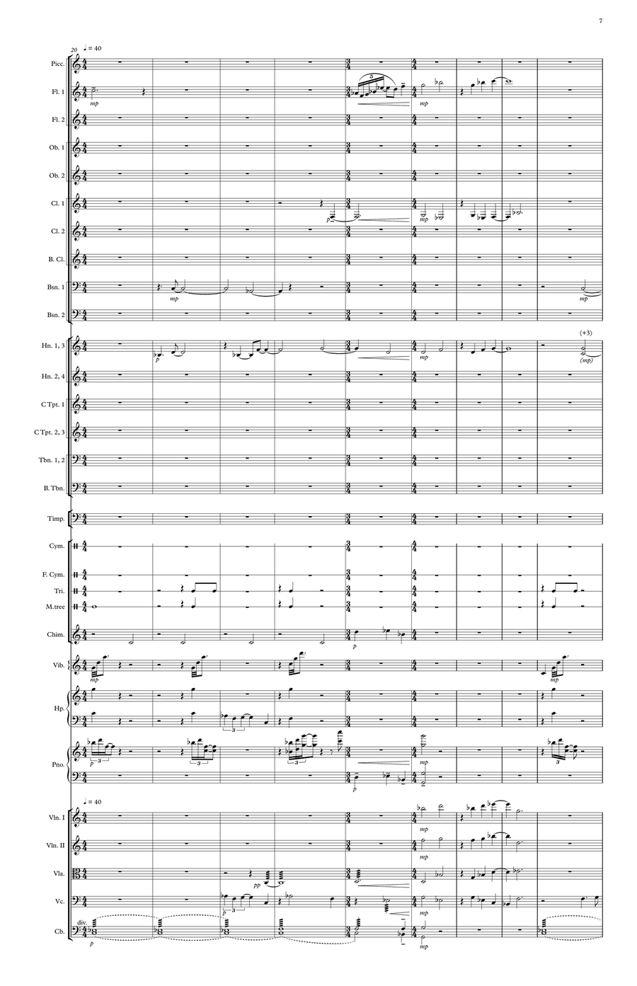 Symphony no. 3 - Score Only Full Orchestra scores gallery preview page 4