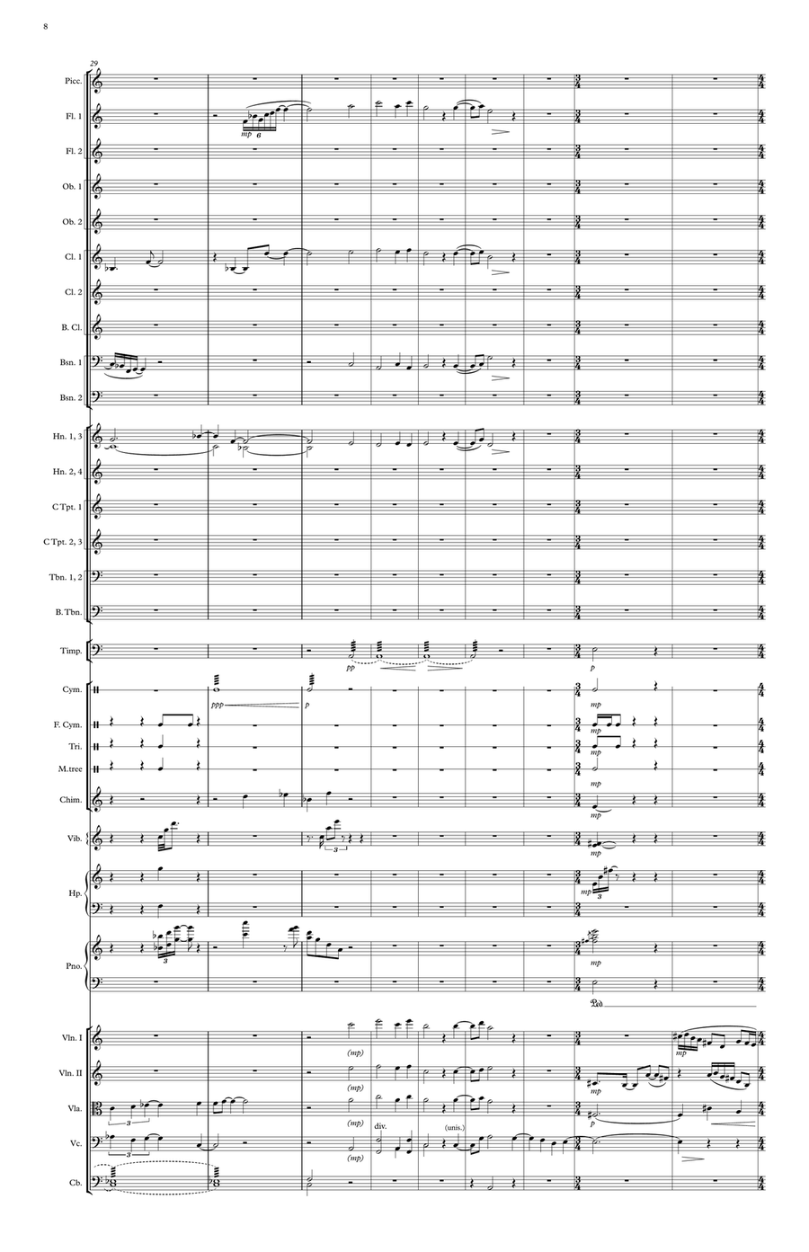 Symphony no. 3 - Score Only Full Orchestra scores gallery preview page 5