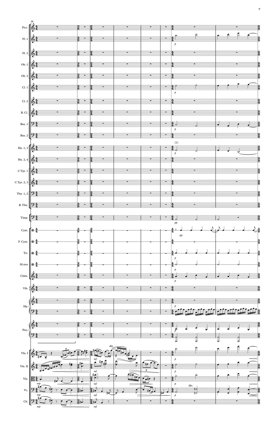 Symphony no. 3 - Score Only Full Orchestra scores gallery preview page 6