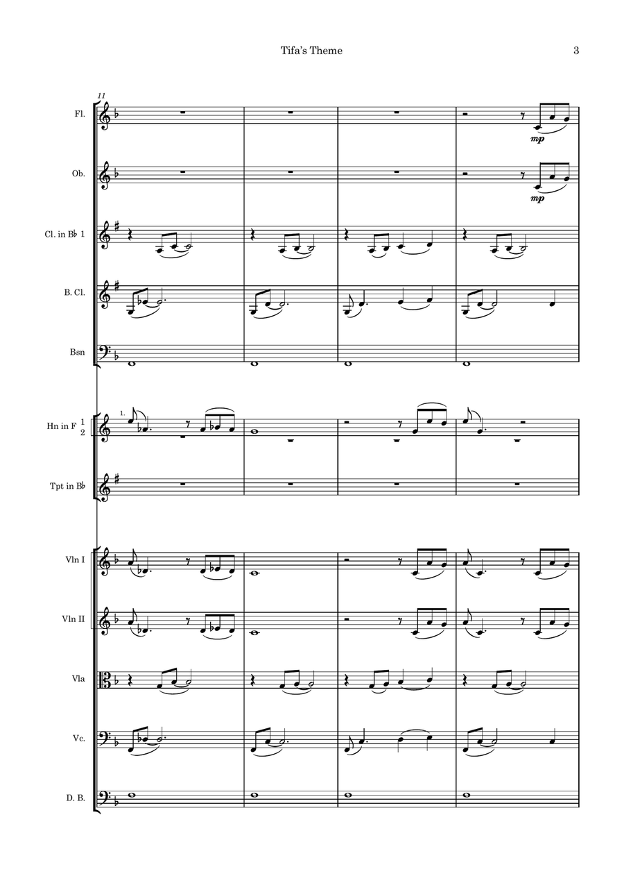 Final Fantasy 7 - Score Only Chamber Orchestra scores gallery preview page 3