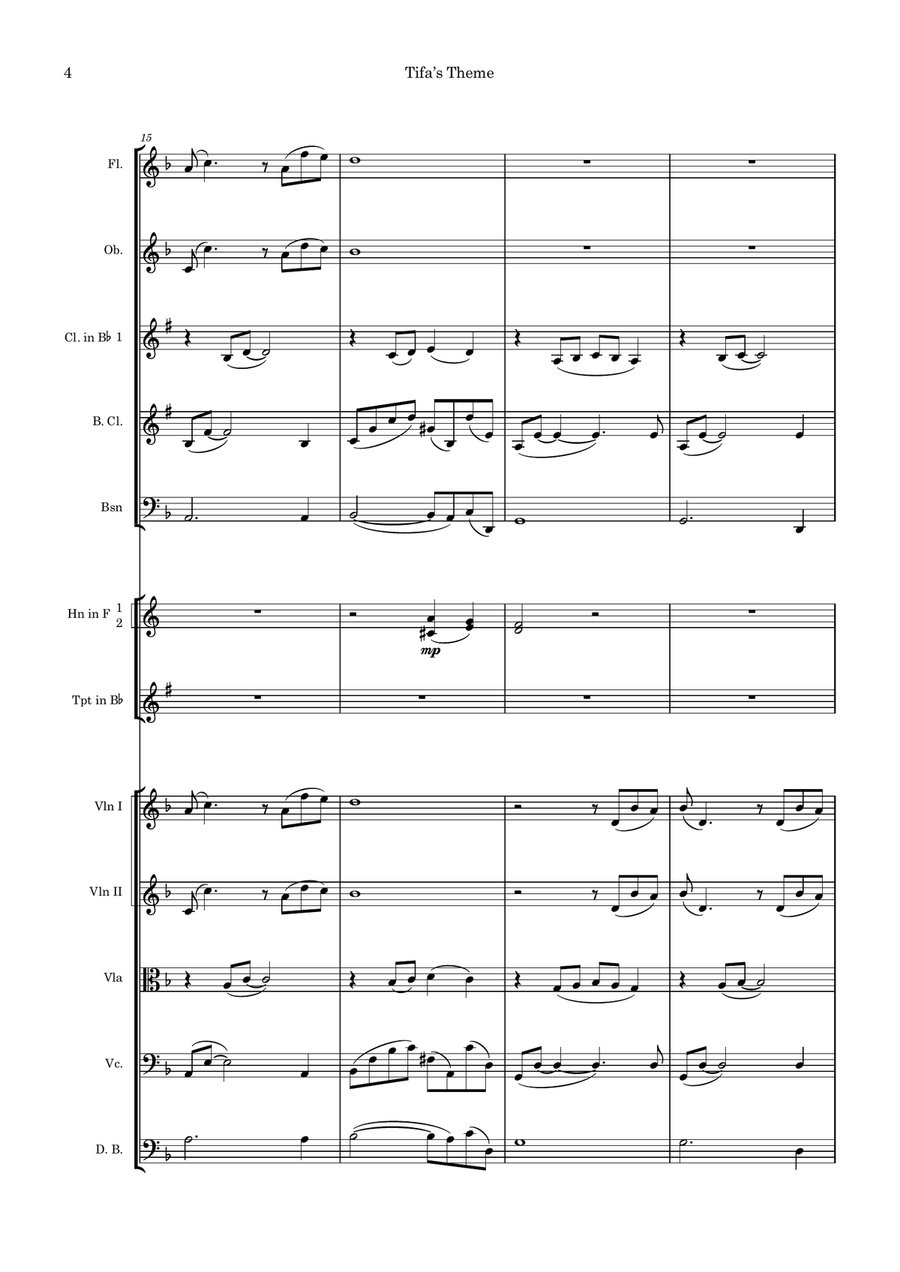 Final Fantasy 7 - Score Only Chamber Orchestra scores gallery preview page 4