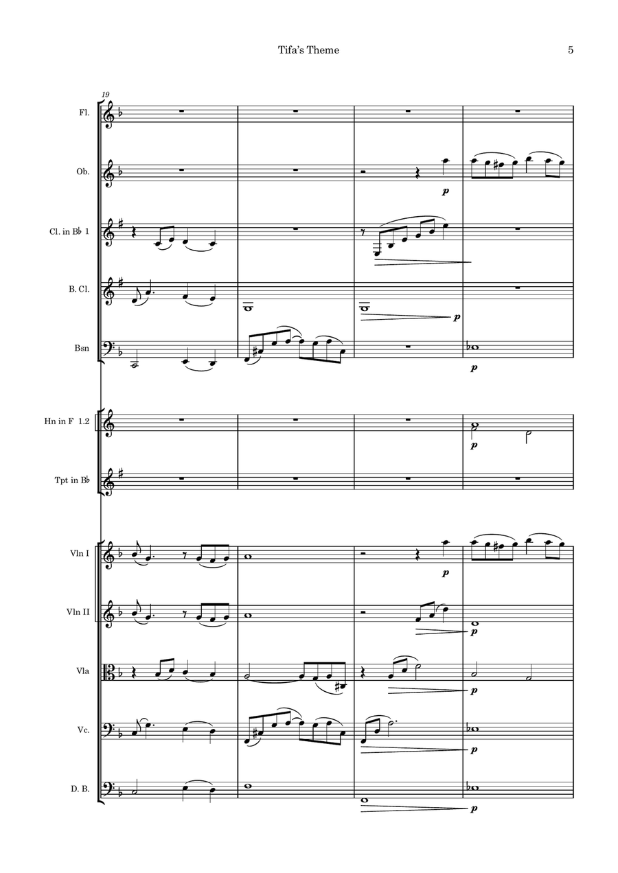 Final Fantasy 7 - Score Only Chamber Orchestra scores gallery preview page 5