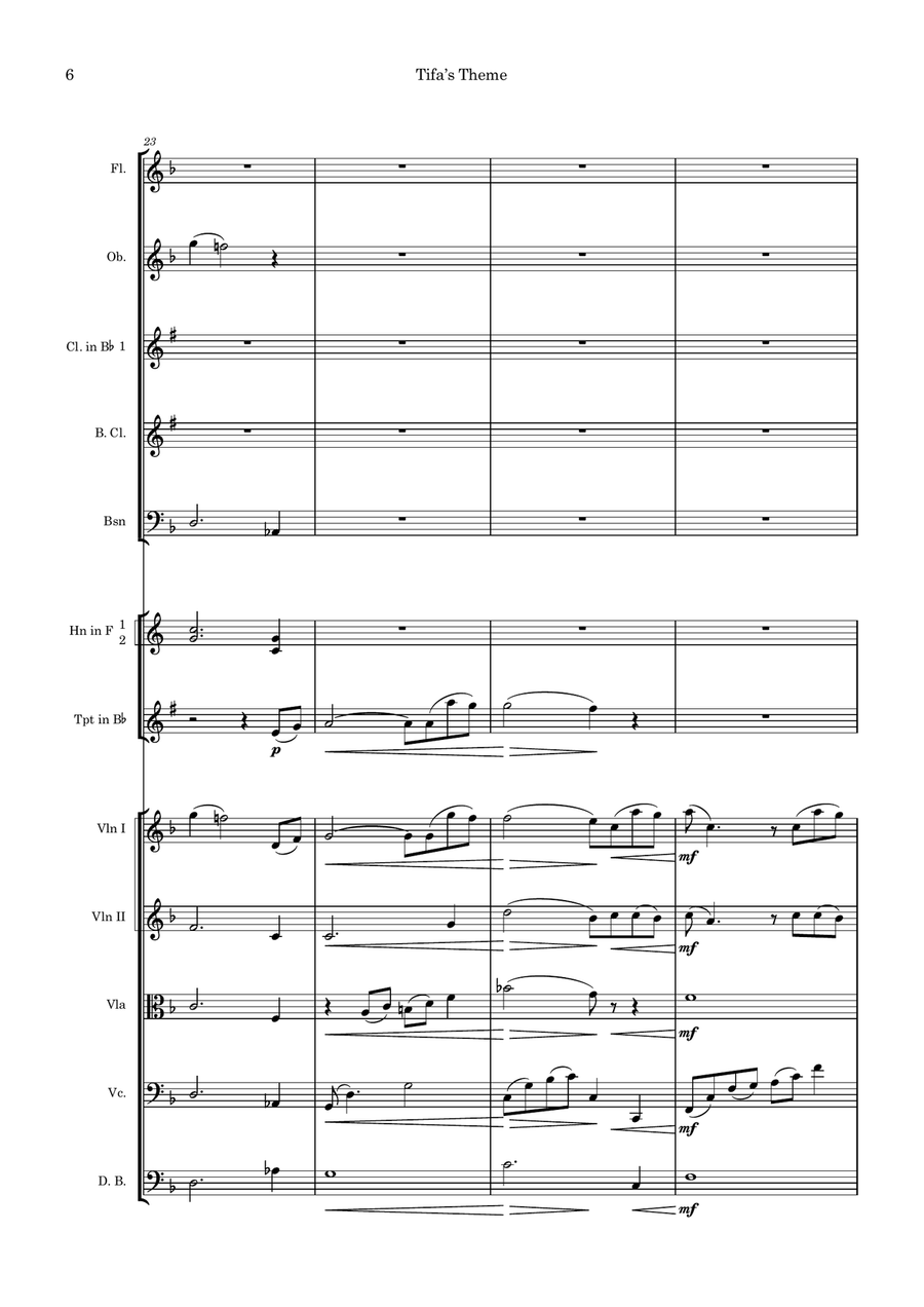 Final Fantasy 7 - Score Only Chamber Orchestra scores gallery preview page 6