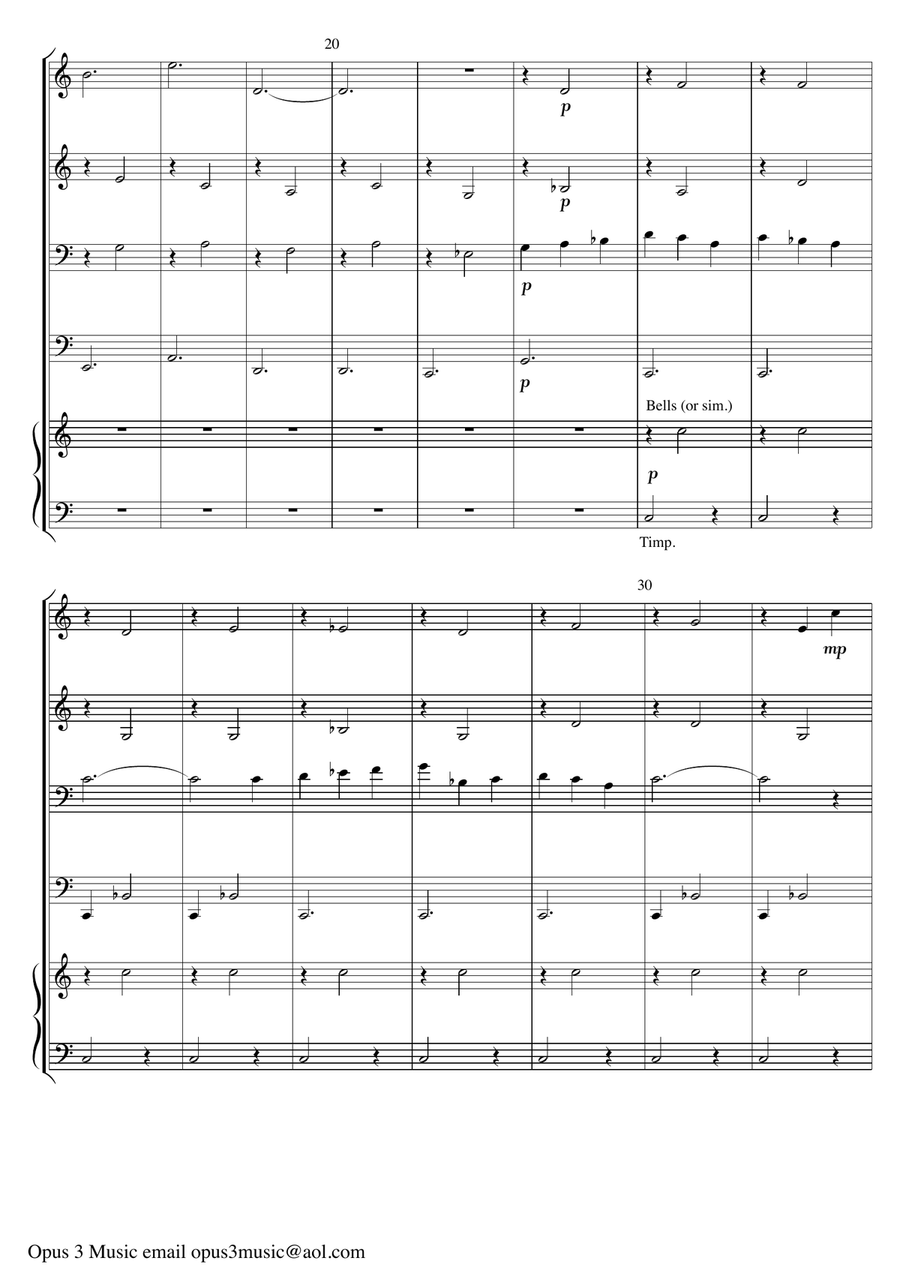 Gymnopedie No. 1 arranged for Flexible ensemble Concert Band scores gallery preview page 3