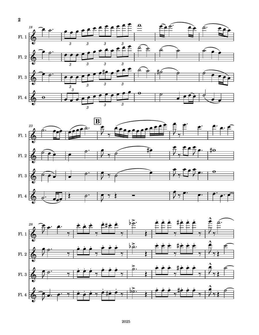 A Loverly Winter Day A Loverly Winter Day Woodwind Quartet scores gallery preview page 2