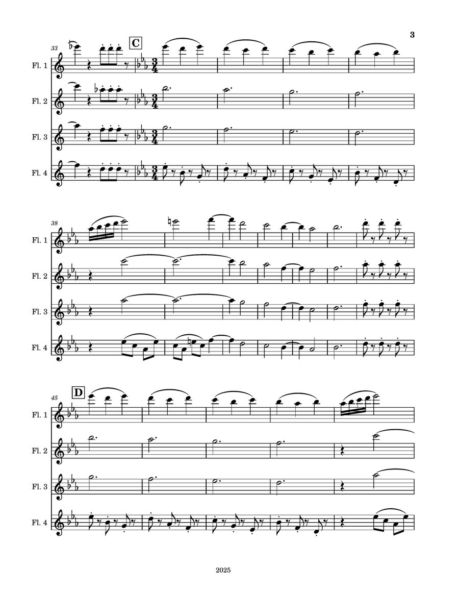 A Loverly Winter Day A Loverly Winter Day Woodwind Quartet scores gallery preview page 3
