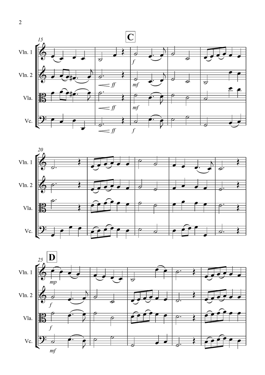 Thine Be The Glory for String Trio String Trio scores gallery preview page 2