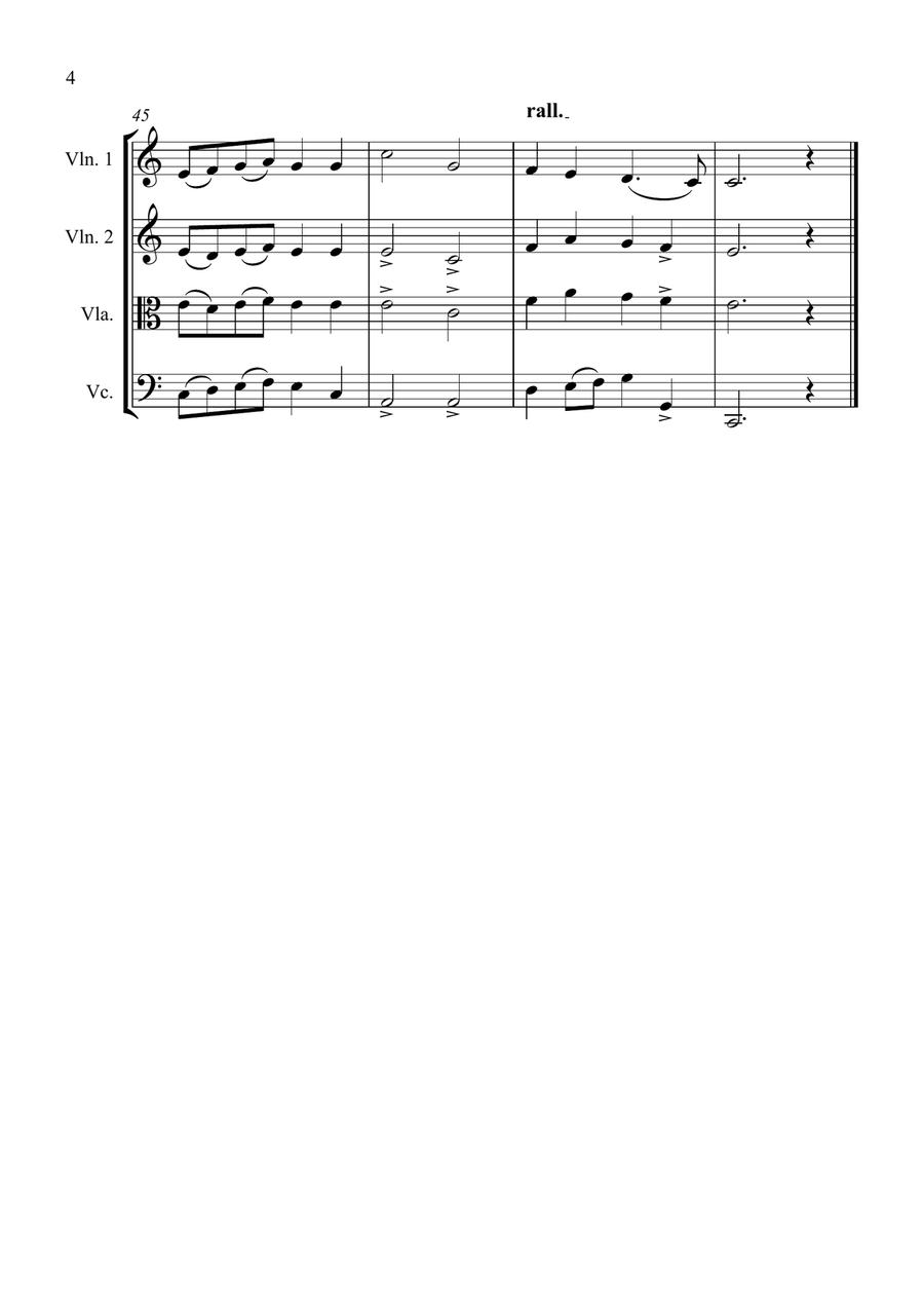 Thine Be The Glory for String Trio String Trio scores gallery preview page 4