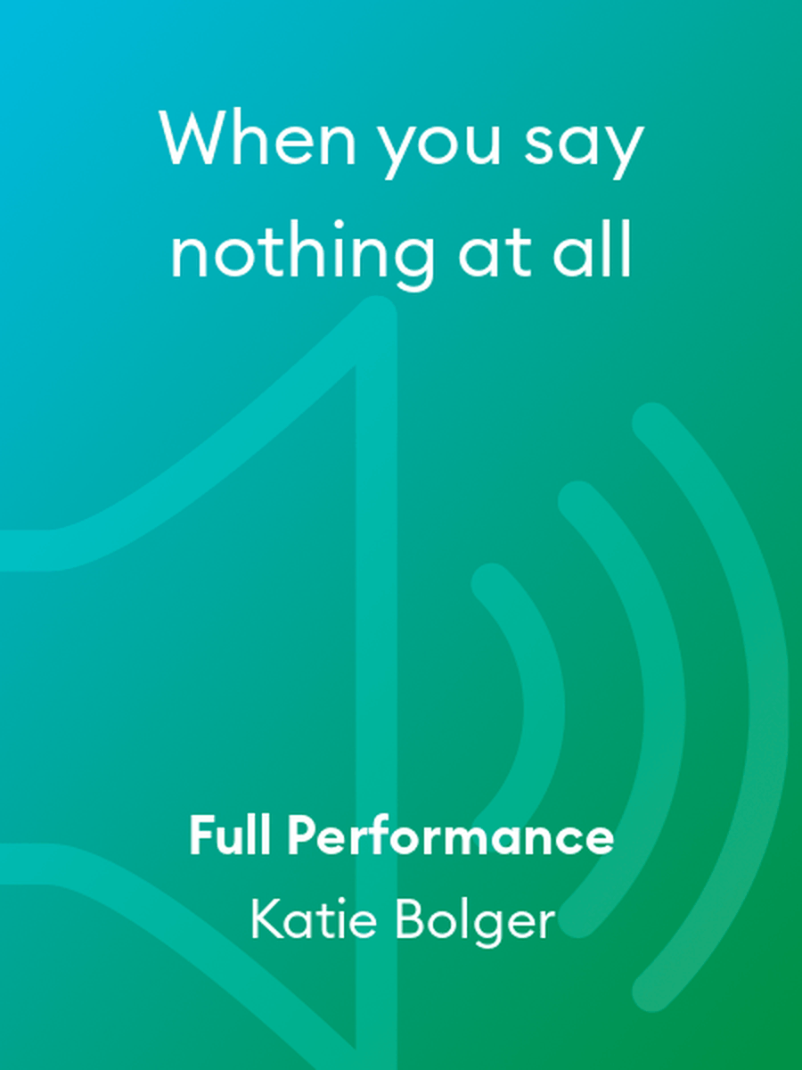 When you say nothing at all Show Choir scores gallery preview page 1