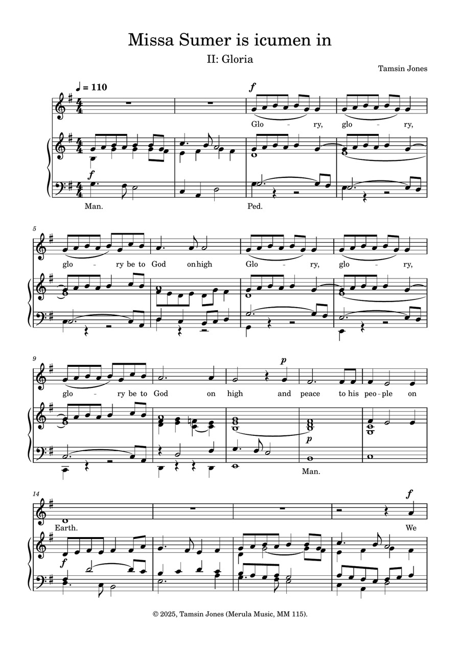 Missa Sumer is icumen in Missa Sumer is icumen in Unison Choir scores gallery preview page 5