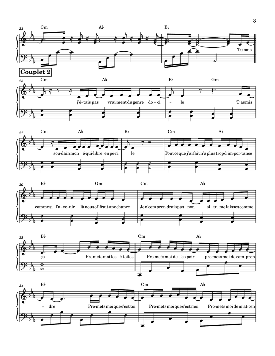 Promets-Moi Promets-Moi Piano Solo scores gallery preview page 3