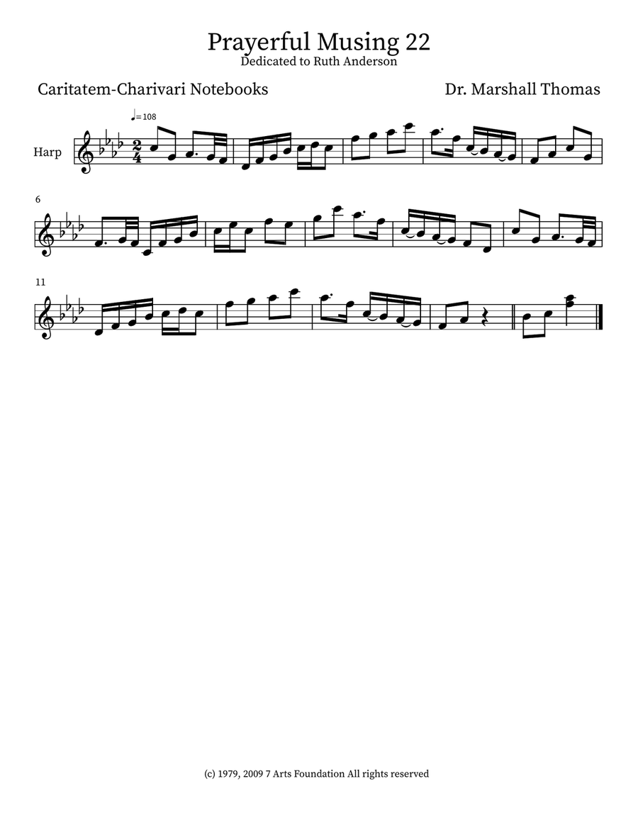 Prayerful Musing 22 Prayerful Musing 22 Small Ensemble scores gallery preview page 3