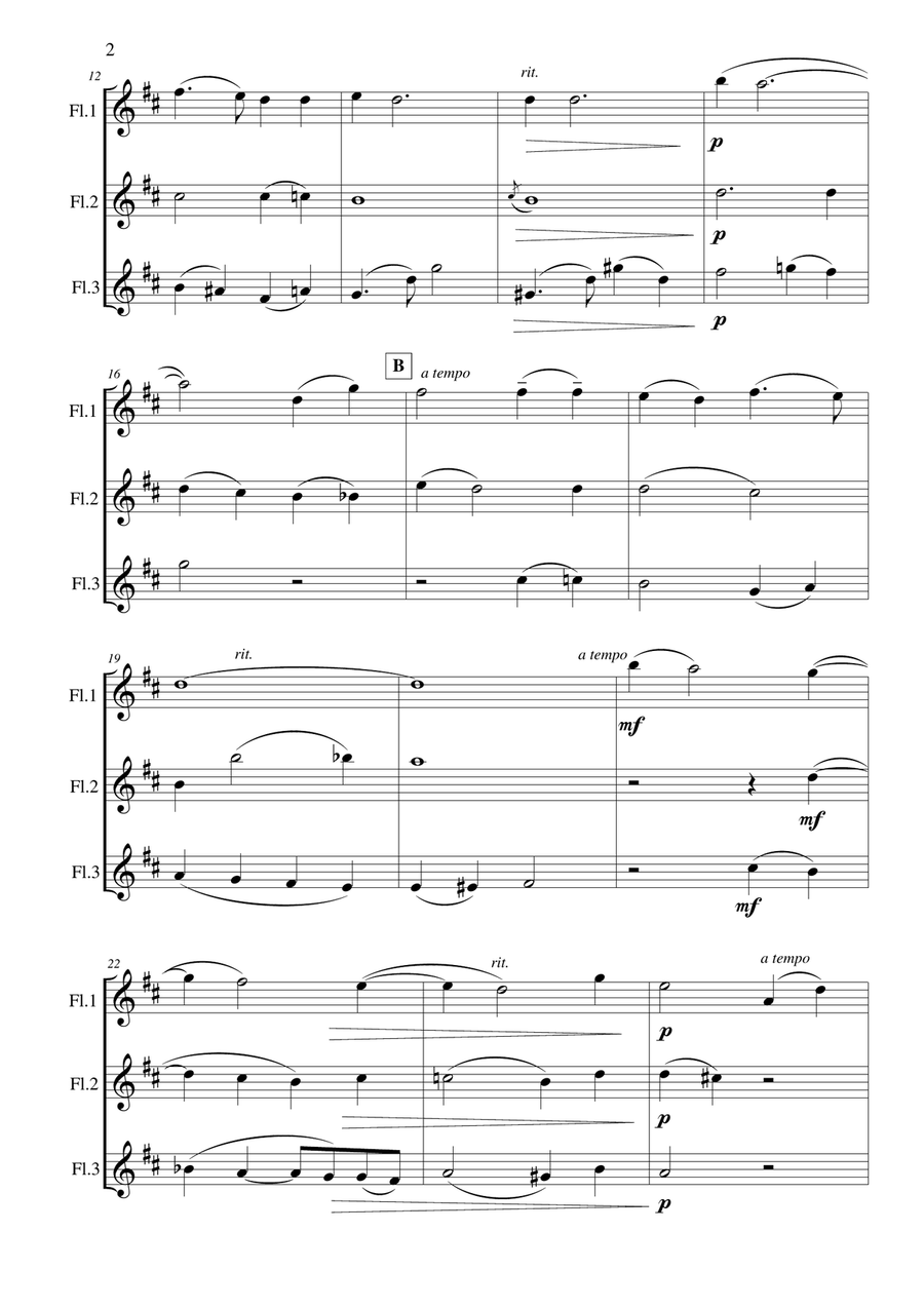 Were You There? Were You There? Flute Trio scores gallery preview page 3