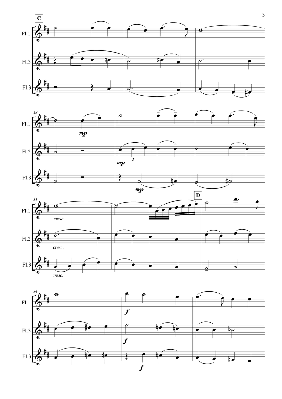 Were You There? Were You There? Flute Trio scores gallery preview page 4