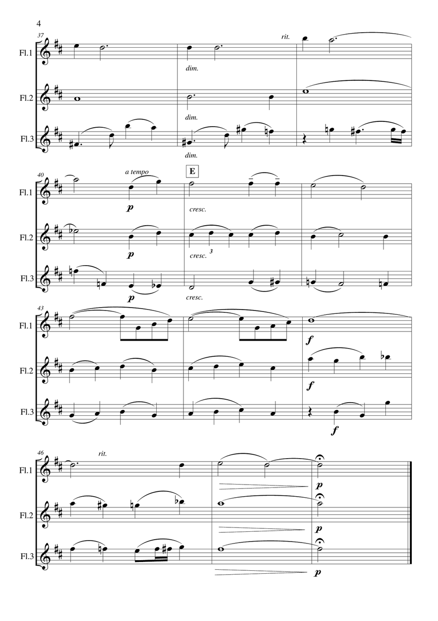 Were You There? Were You There? Flute Trio scores gallery preview page 5