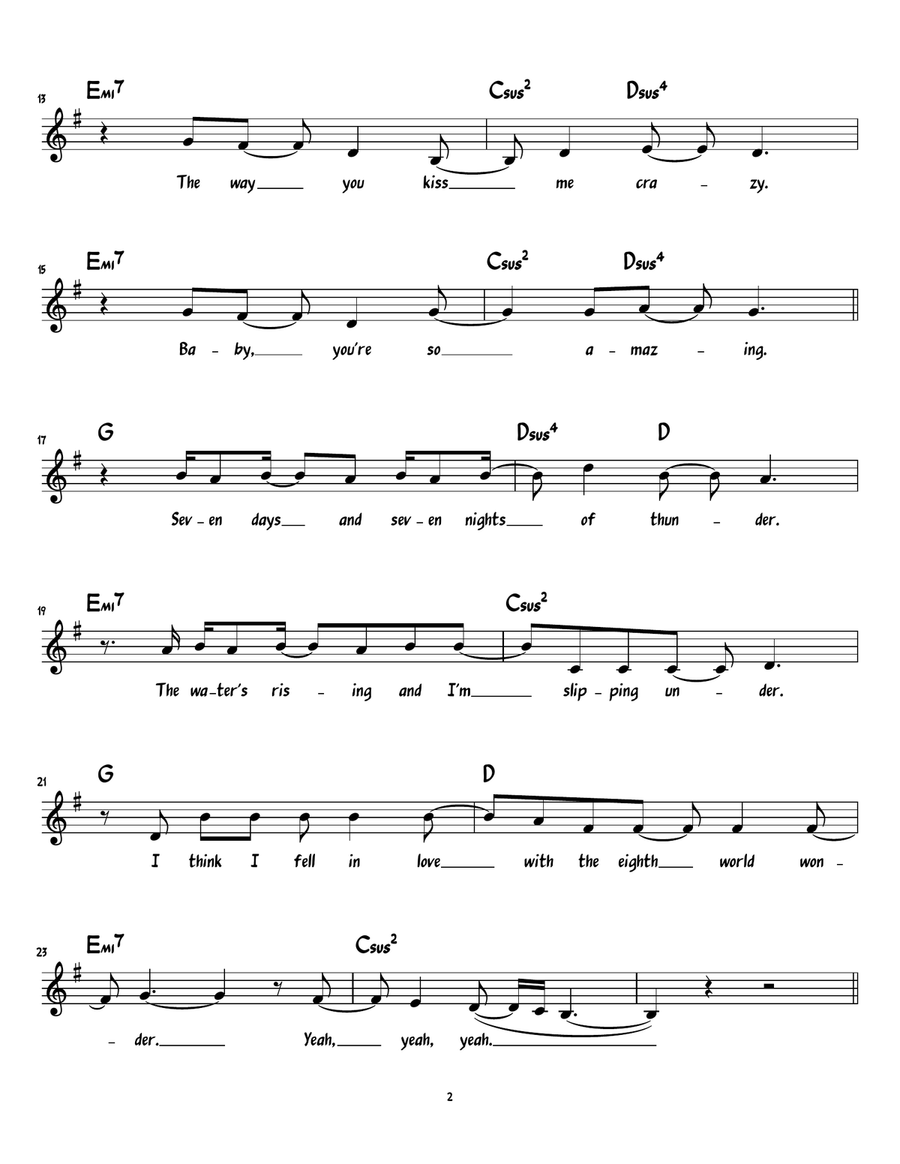 8th World Wonder 8th World Wonder Piano scores gallery preview page 2